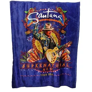 Santana 2019 Supernatural Now Tour Blanket VIP Merchandise by Kanata 48" x 60" - Picture 1 of 4