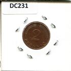 2 Pfennig 1974 F West & Unified Germany Coin #Dc231.G