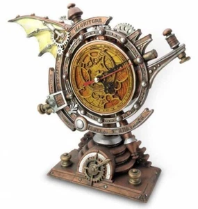The Stormgrave Chronometer Clock, Steampunk Fantasy Gothic Gift, Alchemy England - Picture 1 of 5
