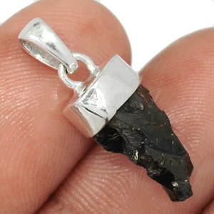 Ciondolo in argento sterling 925 shungite naturale AW3 CP38855 - Foto 1 di 1