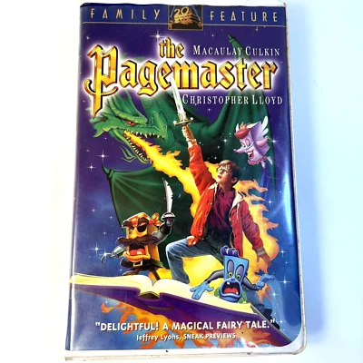 The Pagemaster VHS Video Tape Clamshell Macaulay Culkin Christopher Lloyd 1993 - Image 1 of 4