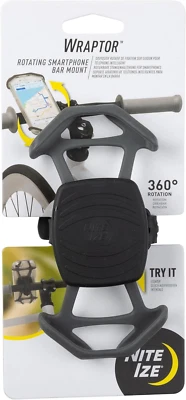 Soporte de barra giratorio para teléfono inteligente Wraptor - Soporte para teléfono celular para bicicletas, cochecitos y  Foto 1 de 4