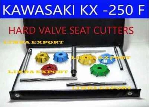 KAWASAKI KX 250F 2011-2012 BIKE VALVE SEAT CUTTER KIT CARBIDE TIPPED 3 ANGLE CT - Foto 1 di 8