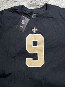 Camiseta Nike-Camisa Atlética Negra Talla XXL-New Orleans Saints-Drew Brees #9 - Imagen 1 de 5