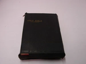 Bibel Konkordanz King James Version mit Reißverschluss ohne Schrift innen Anfang 1900 - Bild 1 von 14