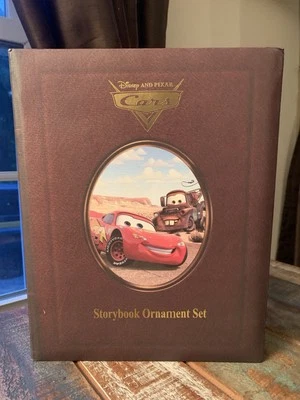 RARE Disney Pixar Cars Storybook 7 Piece Ornament Set In Box RETIRED Great Shape - Image 1 of 4