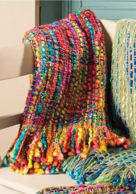 Soft Woven Handmade Rainbow Throw - Image 1 of 2