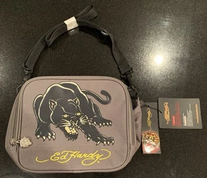 Ed Hardy Insulated Shal Lunchbox PNT Asphalt Grey Christian Audigier Panther NEW - Picture 1 of 15