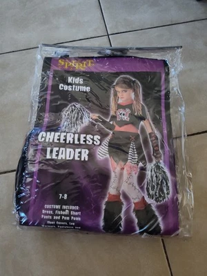 'Cheerless Leader' Goth Punk Child's sz Medium 7-8 Spirit Halloween Costume - Image 1 of 4