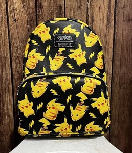 Pokemon Loungefly Mini Backpack Pikachu All Over - Picture 1 of 5