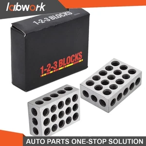 Labwork 1 Matched Pair 1-2-3 Blocks 23 Hole .0002" Machinist 123 Ultra Precision - Picture 1 of 14