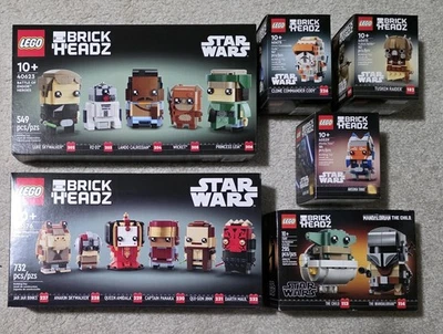 LEGO Star Wars BRICKHEADZ LOT 40539 40676 40623 40539 40675 40615 75317 - Image 1 of 4