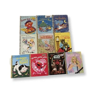 Little Golden Books Lot of 10 Vintage-Modern 1970s-2010s GUC - EUC Kids Classics - Picture 1 of 8