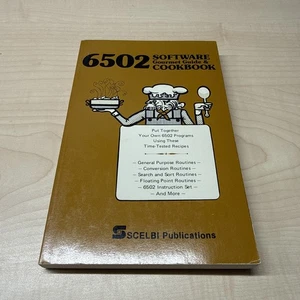 6502 SOFTWARE GOURMET GUIDE & COOKBOOK Scelbi Publications 1979 computer  - Picture 1 of 1