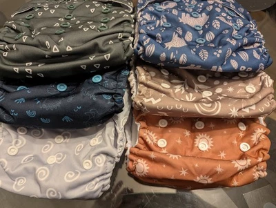 New Mama Koala 6pk Cloth Diapers One Size Reusable Adjustable Pocket NWT - Image 1 of 4