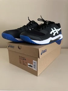 ASICS GEL-Dedicate 8 Mens Shoes Sz 11 Tennis Athletic Black Tuna Blue Sneakers - Picture 1 of 10