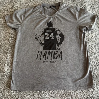 Kobe Bryant NBA Los Angeles Lakers Gris Mamba Mujer Algodón Grande 1978-2020 Foto 1 de 4