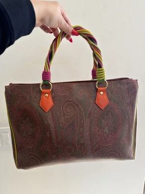 Nuevo bolso vintage de cuero paisley ETRO  Foto 1 de 4