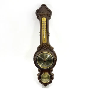 Huger Wetterstation 51cm | Thermometer Barometer Hygrometer | Retro Vintage Deko - Picture 1 of 19