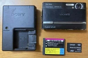 Sony Cyber-shot DSC-T9 6MP Slim Compact Camera Zeiss 3× OIS Tested Working Japan - Picture 1 of 7
