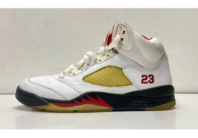 2008 Sz 11 NIKE AIR JORDAN 5 RETRO COUNTDOWN CDP WHITE FIRE RED BLACK 136027-163 - Image 1 of 4