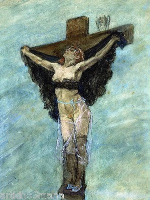 FELICIEN ROPS STUDY OF THE TEMPTATION EROTIC ART GICLEE PRINT FINE CANVAS - Image 1 of 1