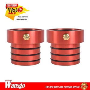 Set of 2 Red Front Axle Tube Seal Pair For 87-17 Jeep Wrangler 30/44 MG21103 - Picture 1 of 7