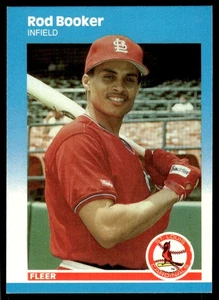 1987 Fleer Update Glossy Rod Booker St. Louis Cardinals #U-7 - Picture 1 of 2
