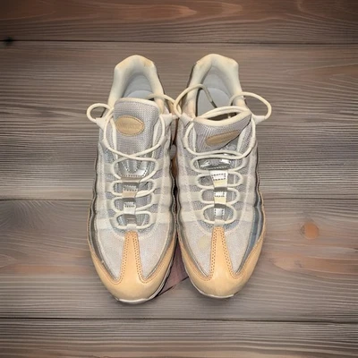 Size 9.5 | Nike Air Max 95 SE Premium Pure Plat AH8697-002 Running Sneaker Shoes - Image 1 of 4