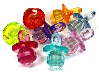 Artesanía Hágalo Usted Mismo Color Mezcla Acrílico Transparente Pezón Bebé Colgantes Dijes Artesanía Hágalo Usted Mismo Foto 1 de 4