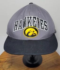Captivating Headwear Mens Black Gray and Gold Iowa Hawkeyes Adjustable Hat - Picture 1 of 10