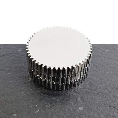 Metall Grinder 3-teilig, 55 mm, Zahnrad silber - Bild 1 von 3