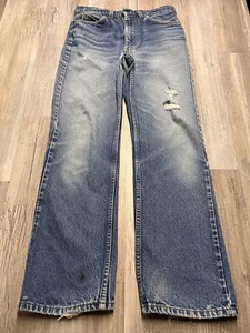 Vintage 70s 80s Orange Tab Levis 575 Orange Tab Jeans Perfect Sun Fade Sz 31x31 - Picture 1 of 16