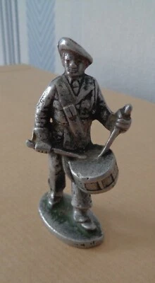 Quiralu  Ancien Jouet Figurine Chasseur Alpin Musicien Tambour  réf 706 - Photo 1/4