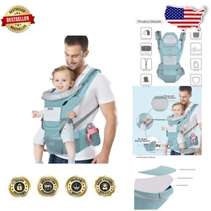 Breathable Baby Carrier with Hip Seat - Perfect for Newborns to Toddlers - Picture 1 of 9