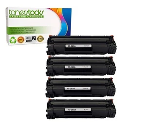 4 Pack CF283A 83A Toner Cartridge for HP LaserJet Pro MFP M127fw M127fn - Picture 1 of 2