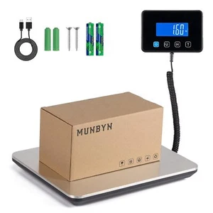 MUNBYN 440lb/1.8oz Digital Postal Scale with Hold/Tare Function Shipping Scale - Picture 1 of 9