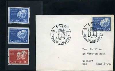 PRÊMIO NOBEL 1904 capa CAMP SCOUT,- TIVED ' SUÉCIA A WICHITA KANSAS EUA 1967 - Imagem 1 de 2