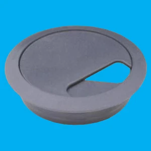 8x 80 mm dunkelgrau Computer Schreibtisch Tisch Tülle Kabel ordentlicher Port Draht Loch Abdeckung - Bild 1 von 1