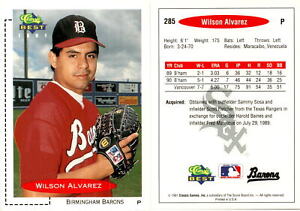 Wilson Alvarez 1991 Classic Best Baseball Card 285  Chicago White Sox
