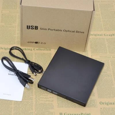 USB 2.0 External Case Enclosure for 12.7mm SATA CD BD DVD ODD RW Burner Drive - Image 1 of 4