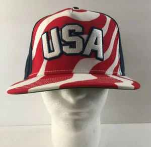 Rowdy Gentleman USA Mens Baseball Cap Patriotic New W/Tags Red/White/Blue - Picture 1 of 9