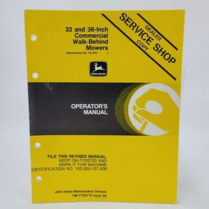 Manual del operador del propietario John Deere 32 36 pulgadas cortacéspedes comerciales OEM - Imagen 1 de 4
