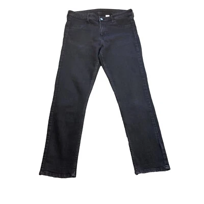 H&M Womens Skinny Jeans UK 14 Black Stretch Ankle Fit Jegging Waist 32 Leg 28 In - Image 1 of 4