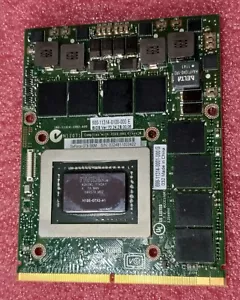 Tested MSI GT780 GT680 CLEVO NVIDIA GTX 580M 2GB video card N12E-GTX2-A1 - Picture 1 of 3