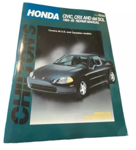 Chilton Repair Manual 8256 Honda Civic, CRX, Del Sol 1984-1995 - Foto 1 di 7