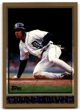 1998 Topps Baseball Card Brian Hunter Detroit Tigers #34