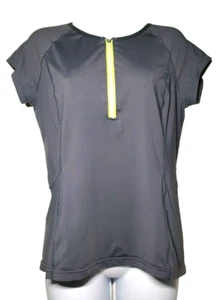 TITLE NINE Paradigm Women's M Nylon Spandex 1/2 Zip SS CYCLING JERSEY - Grey - Picture 1 of 4