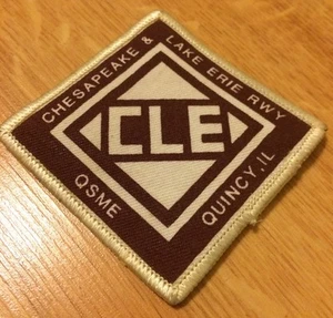 Patch Chesapeake & Lake Erie RWY QSME CLE Quincy Illinois Vtg - Picture 1 of 3