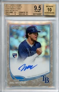 WIL MYERS RC AUTO 2013 TOPPS CHROME CAMO REFRACTOR #'d /15 BGS 9.5/10 - Picture 1 of 2